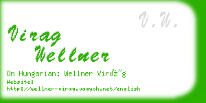 virag wellner business card